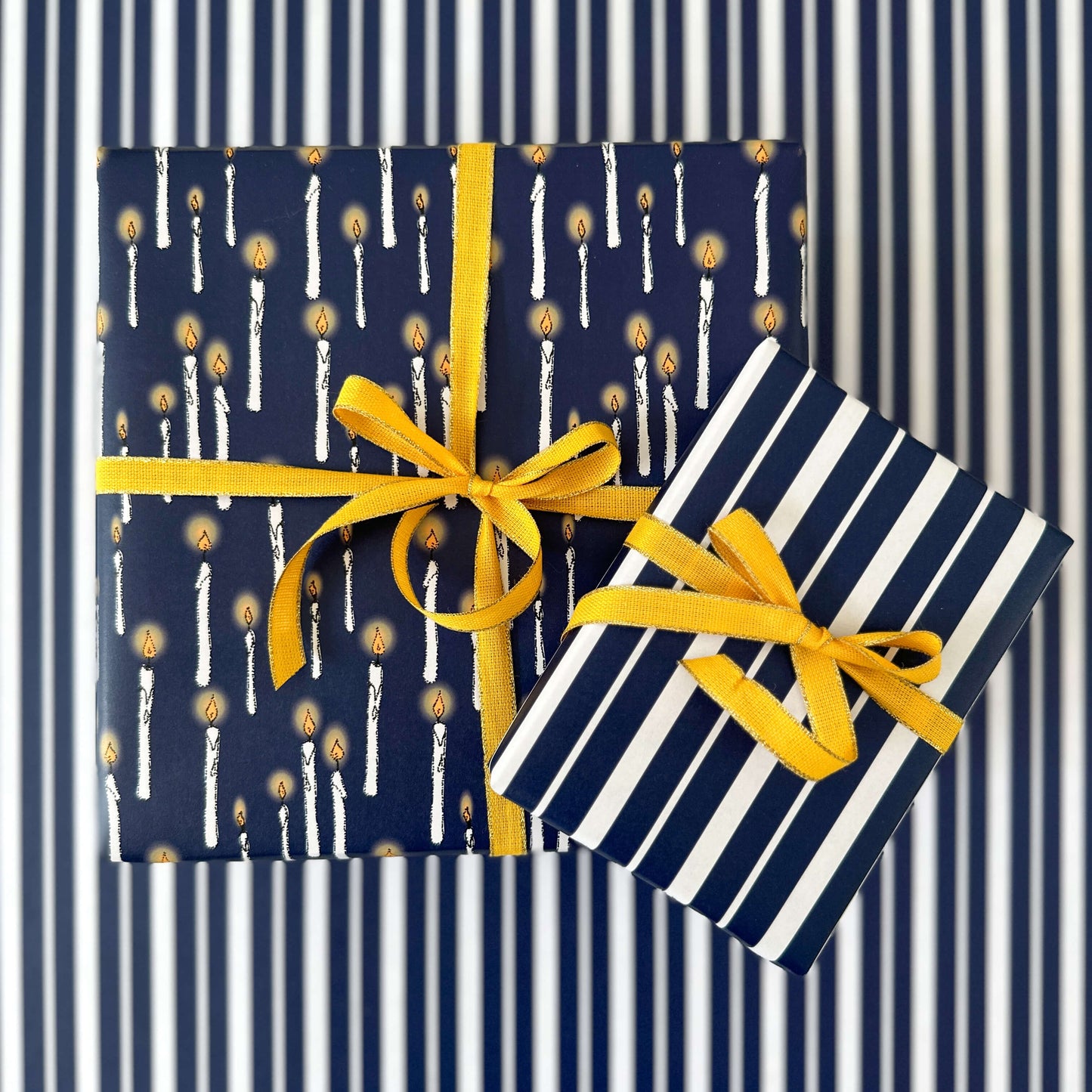 Floating Candle Wrapping Paper and Tags