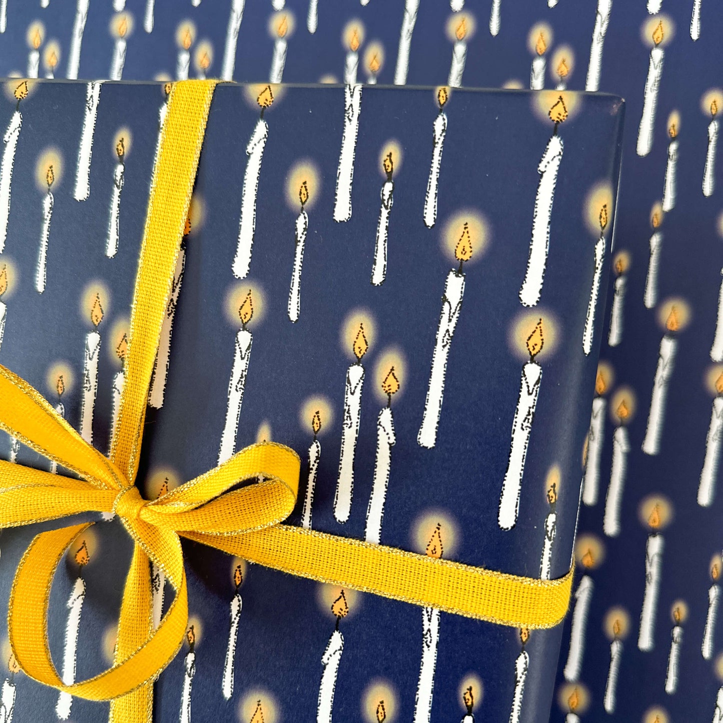 Floating Candle Wrapping Paper and Tags