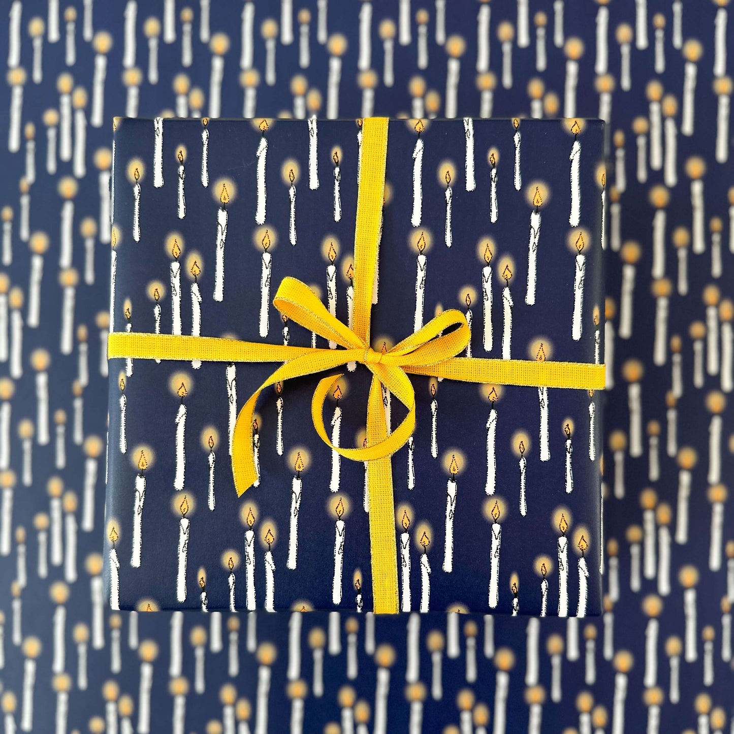 Floating Candle Wrapping Paper and Tags