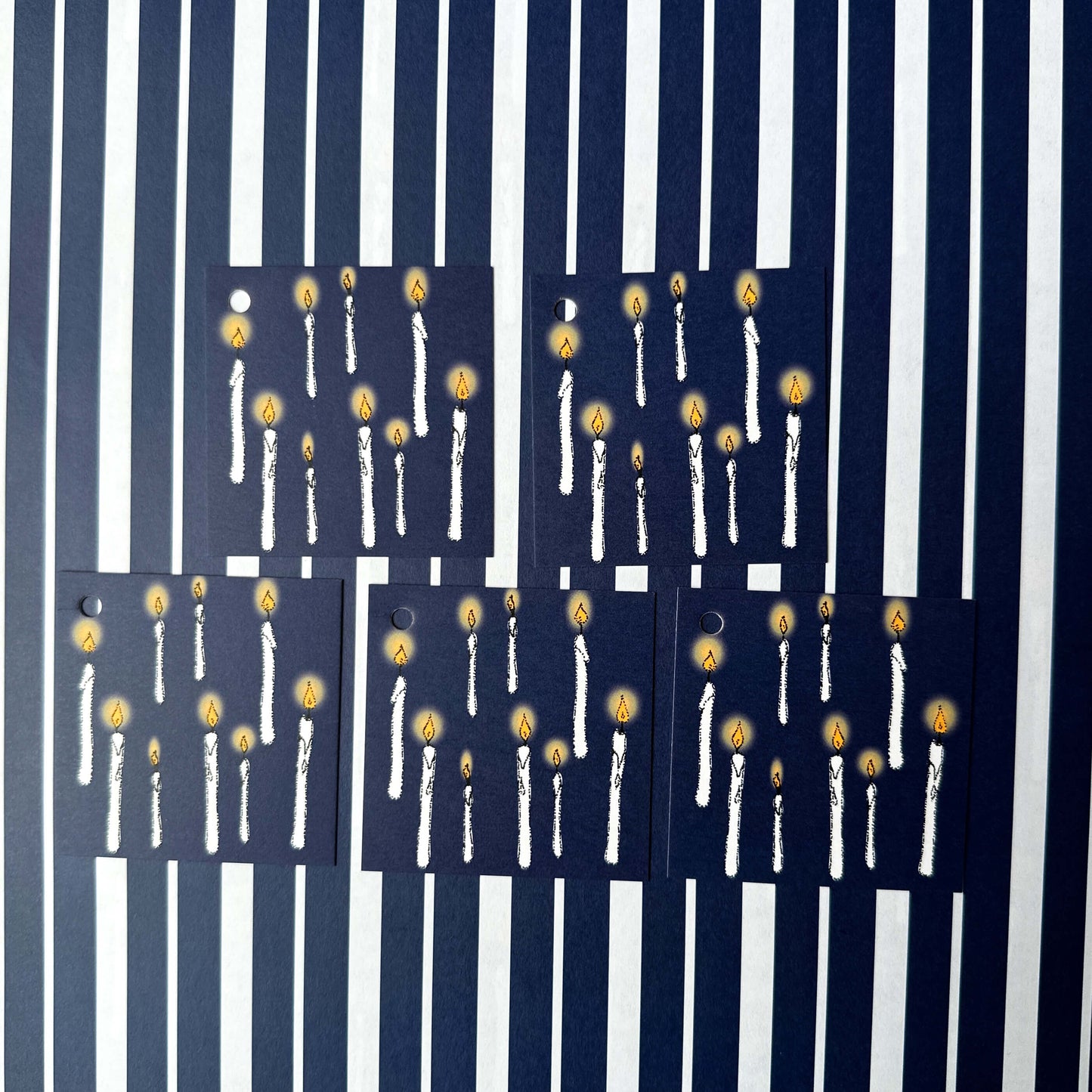 Floating Candle Wrapping Paper and Tags