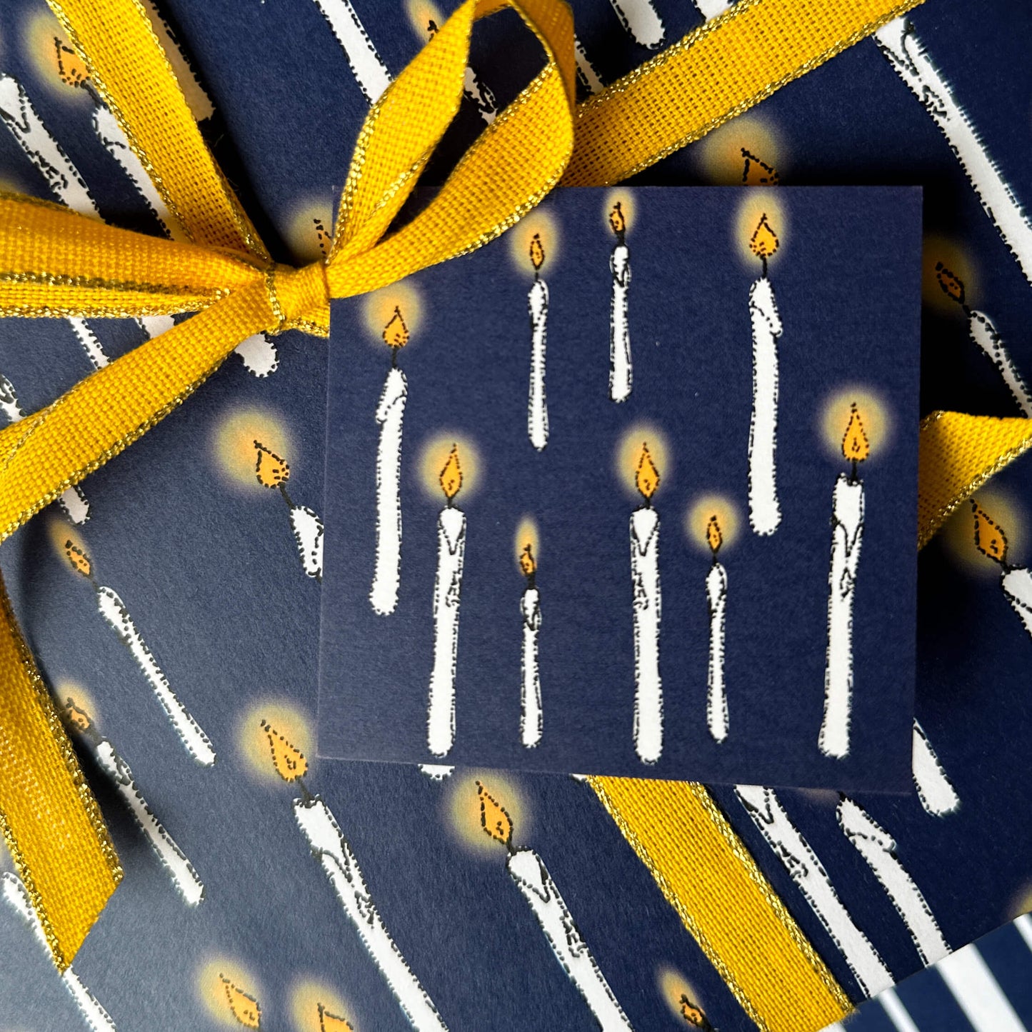 Floating Candle Wrapping Paper and Tags