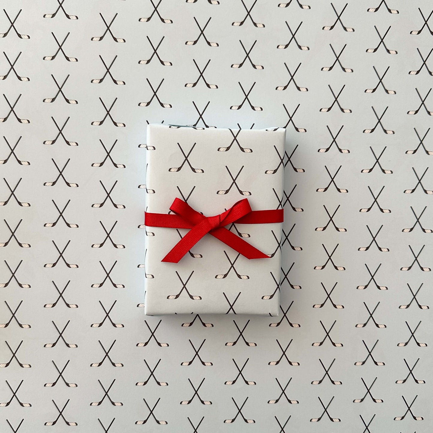 Hockey Wrapping Paper and Tags