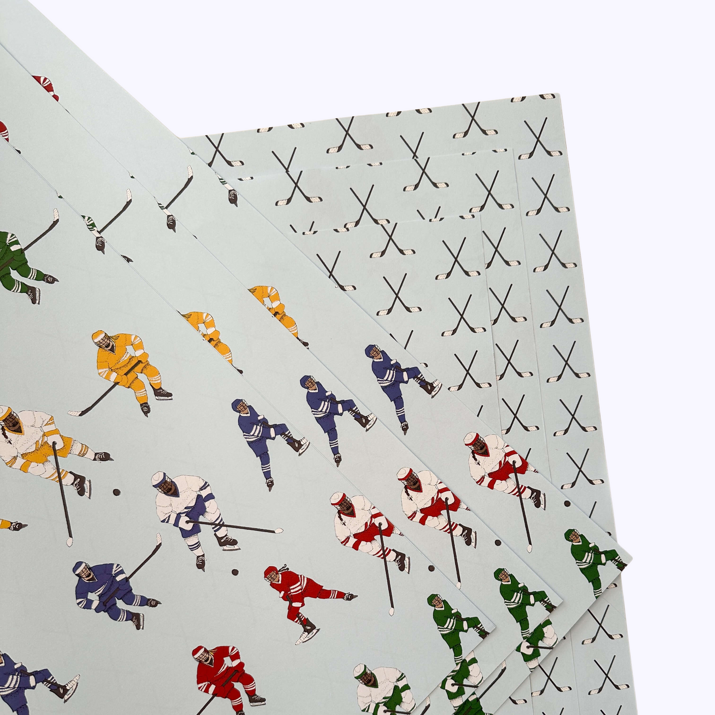 Hockey Wrapping Paper and Tags