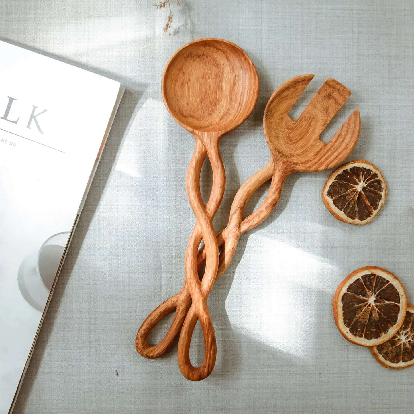 Hand-Carved Serving Gift Set