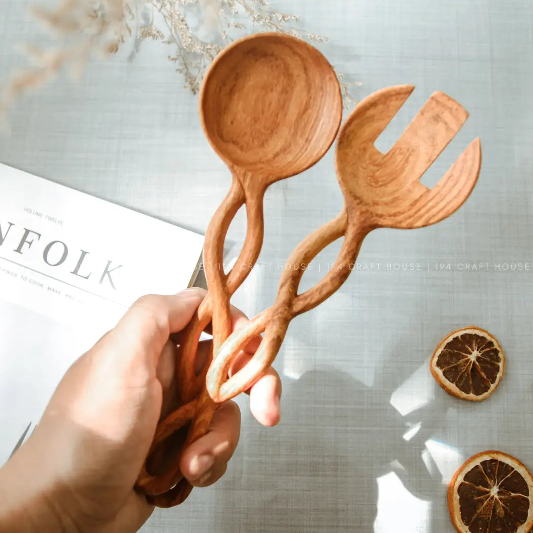 Hand-Carved Serving Gift Set