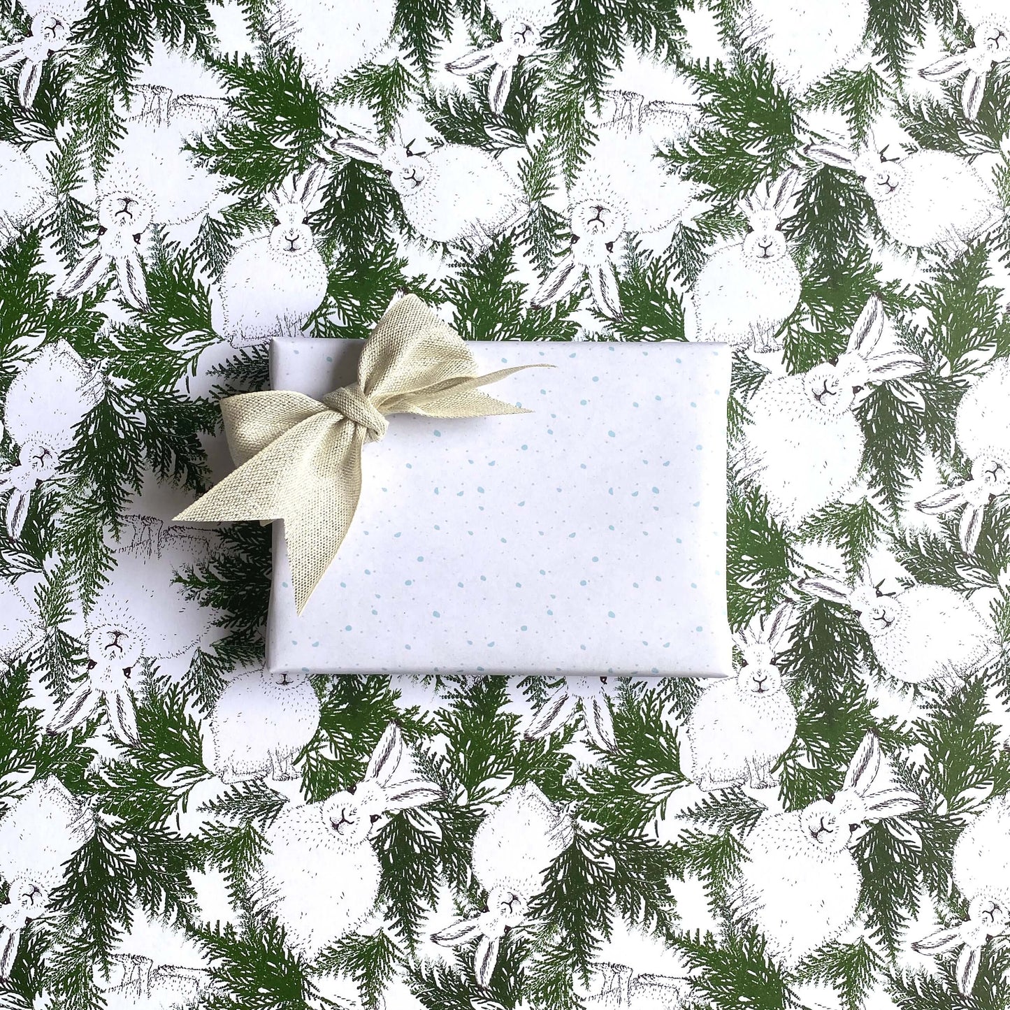 Arctic Hare Wrapping Paper and Tags
