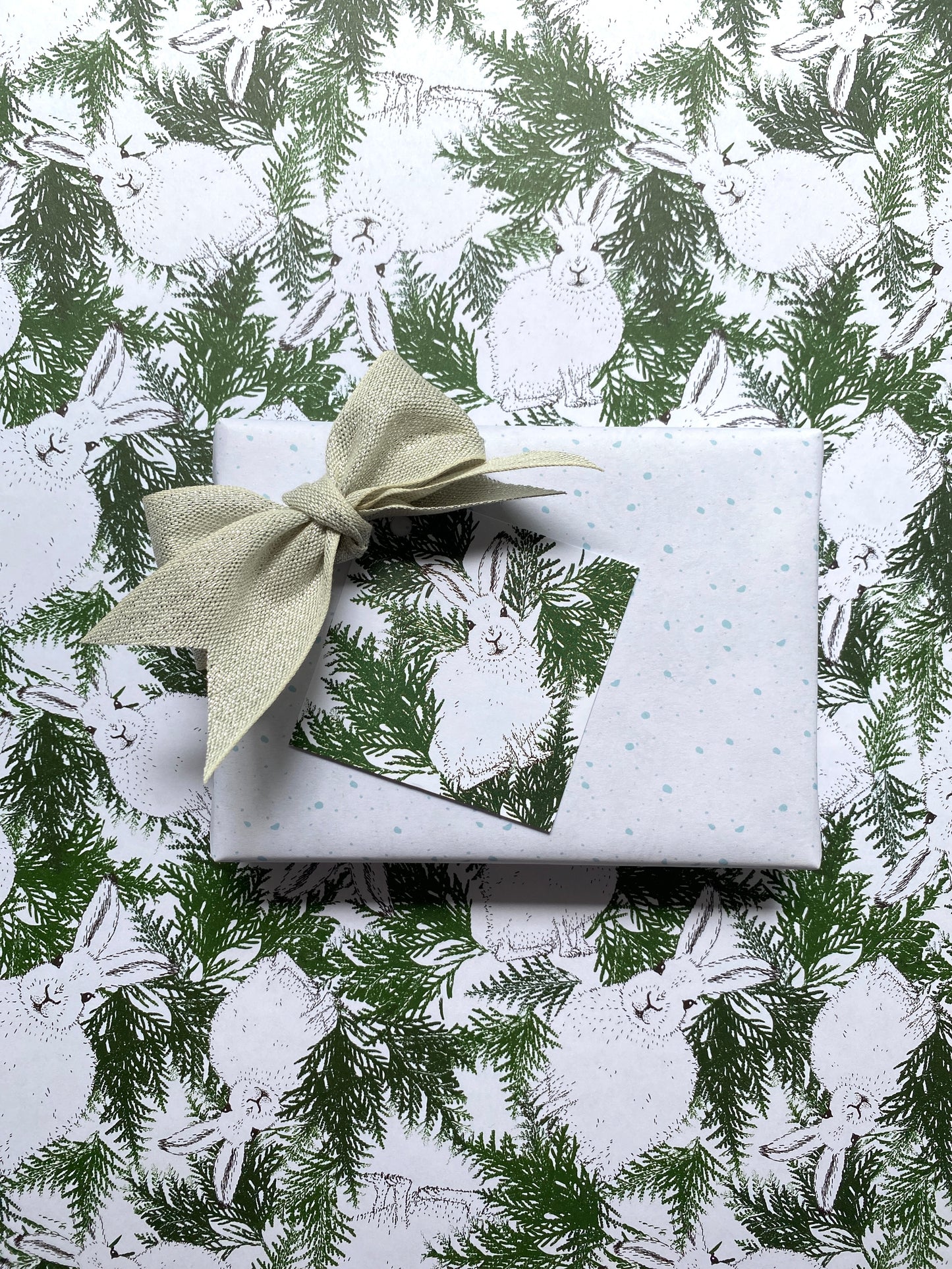 Arctic Hare Wrapping Paper and Tags