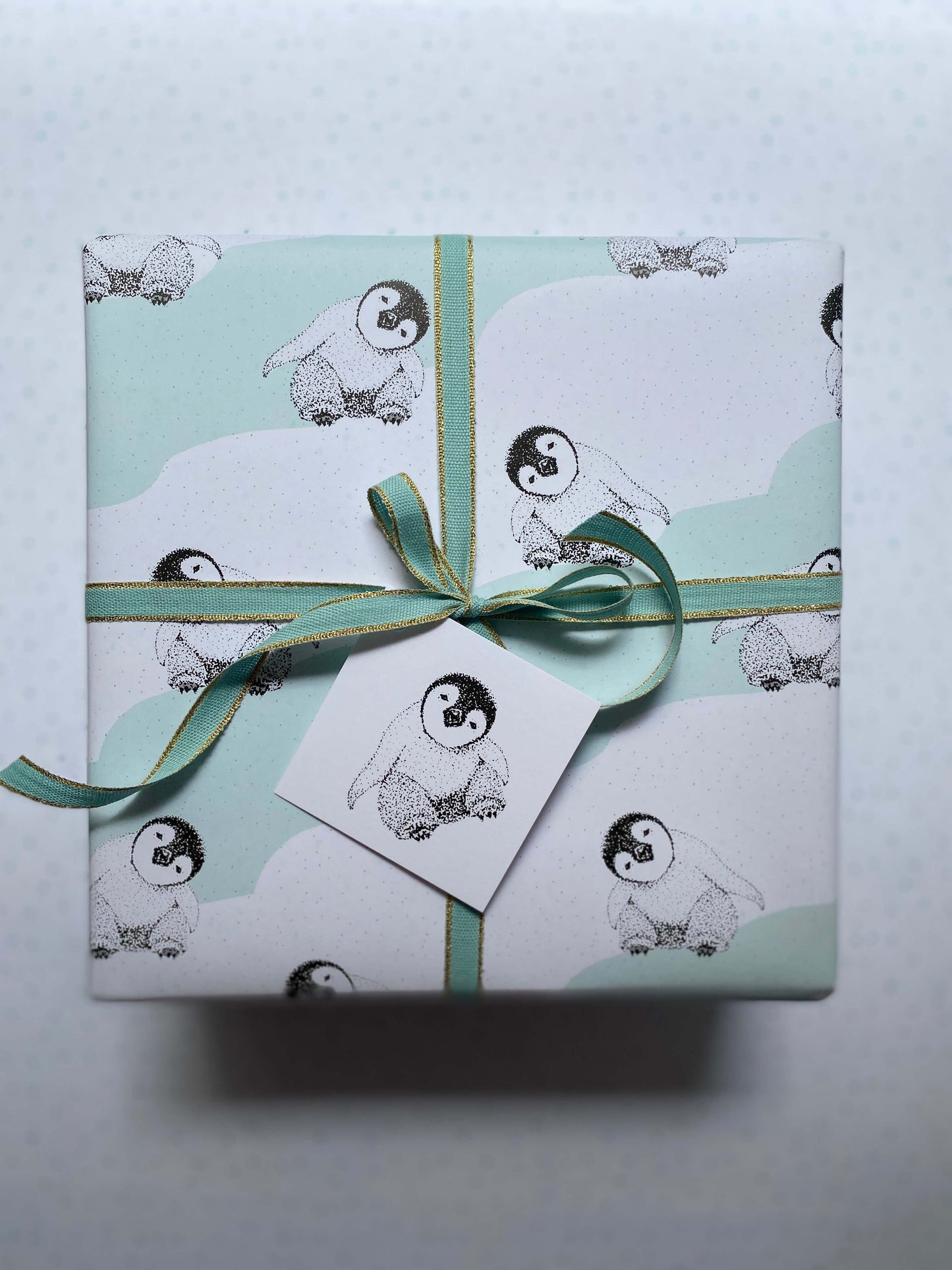 Baby Penguin Wrapping Paper and Tags