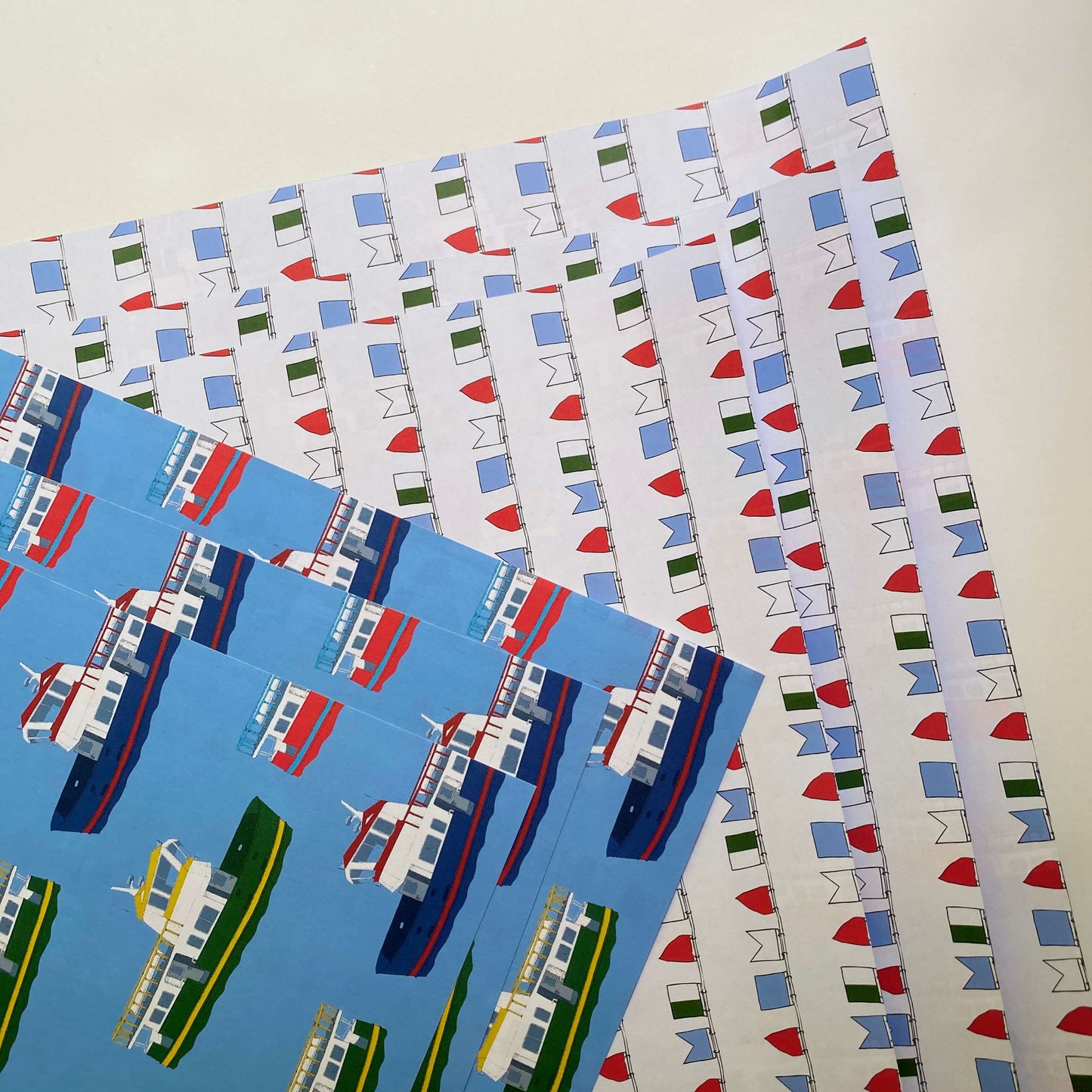 Ferry Boat Wrapping Paper