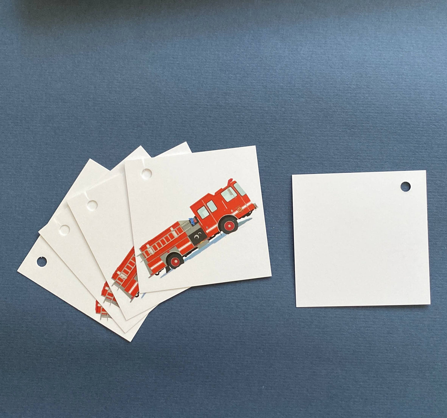 Fire Truck Wrapping Paper and Tags