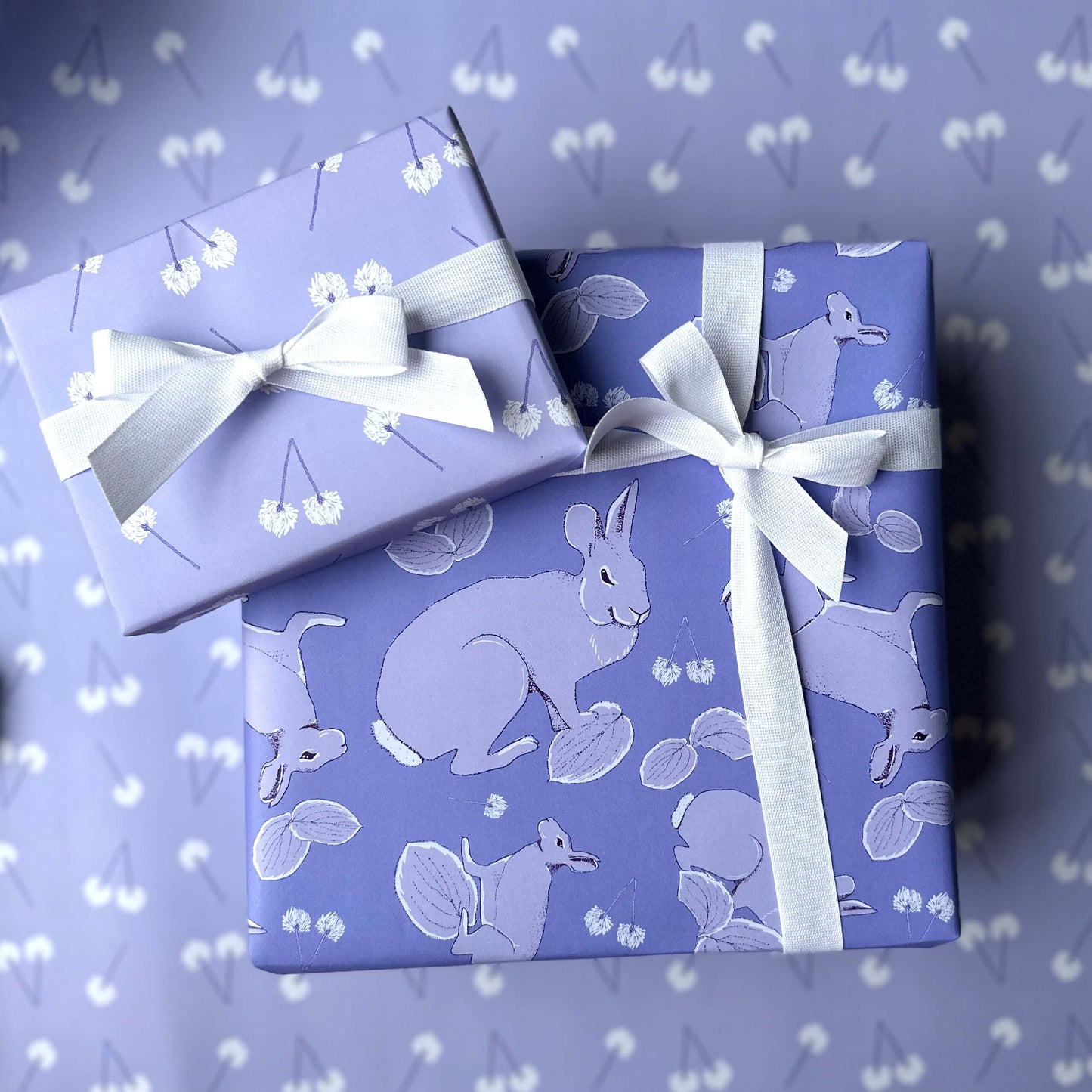 Rabbit Wonders Wrapping Paper - Lavender