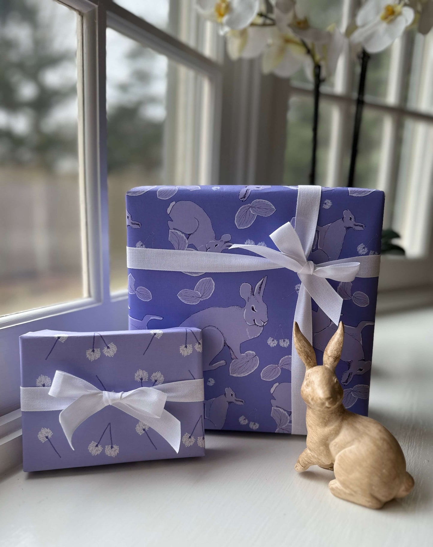 Rabbit Wonders Wrapping Paper - Lavender