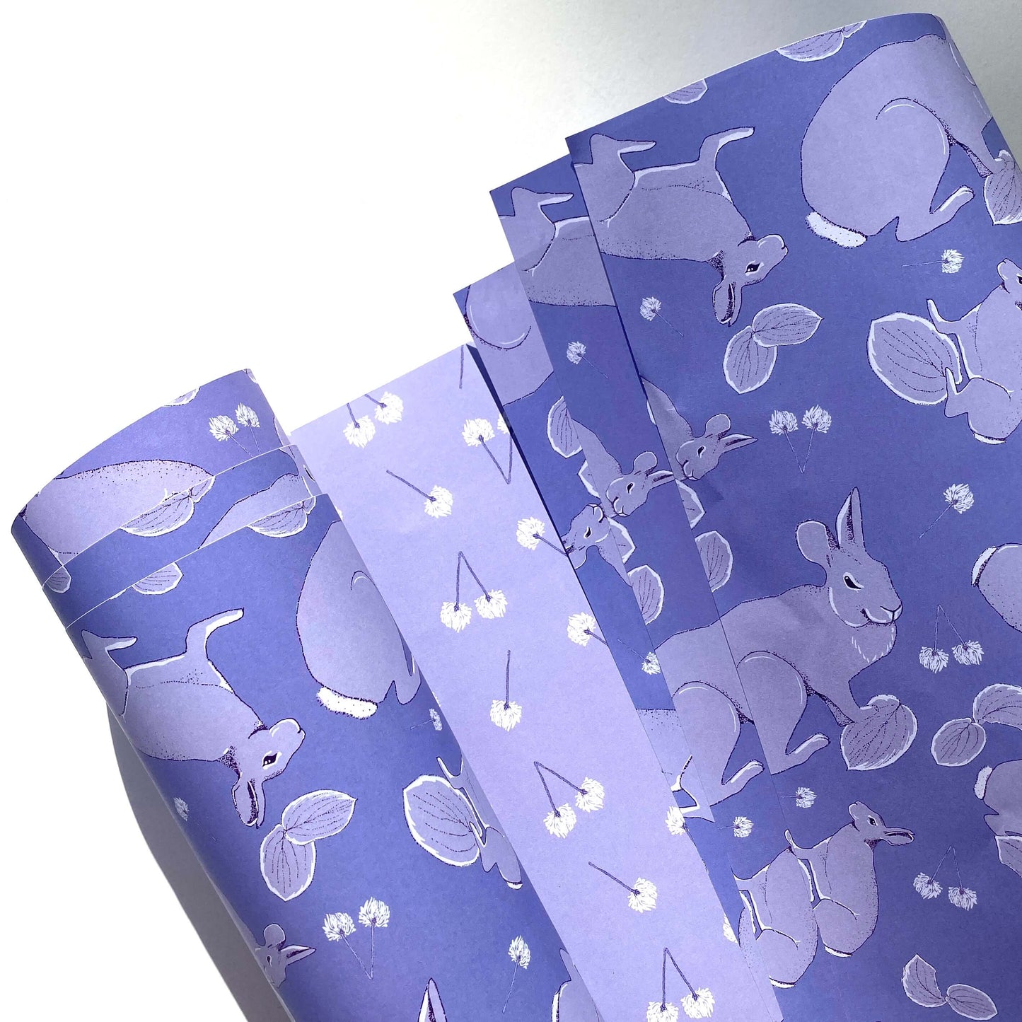Rabbit Wonders Wrapping Paper - Blue