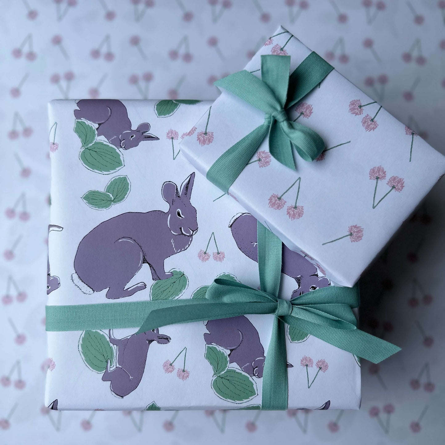 Rabbit Wonders Wrapping Paper - Natural/Brown
