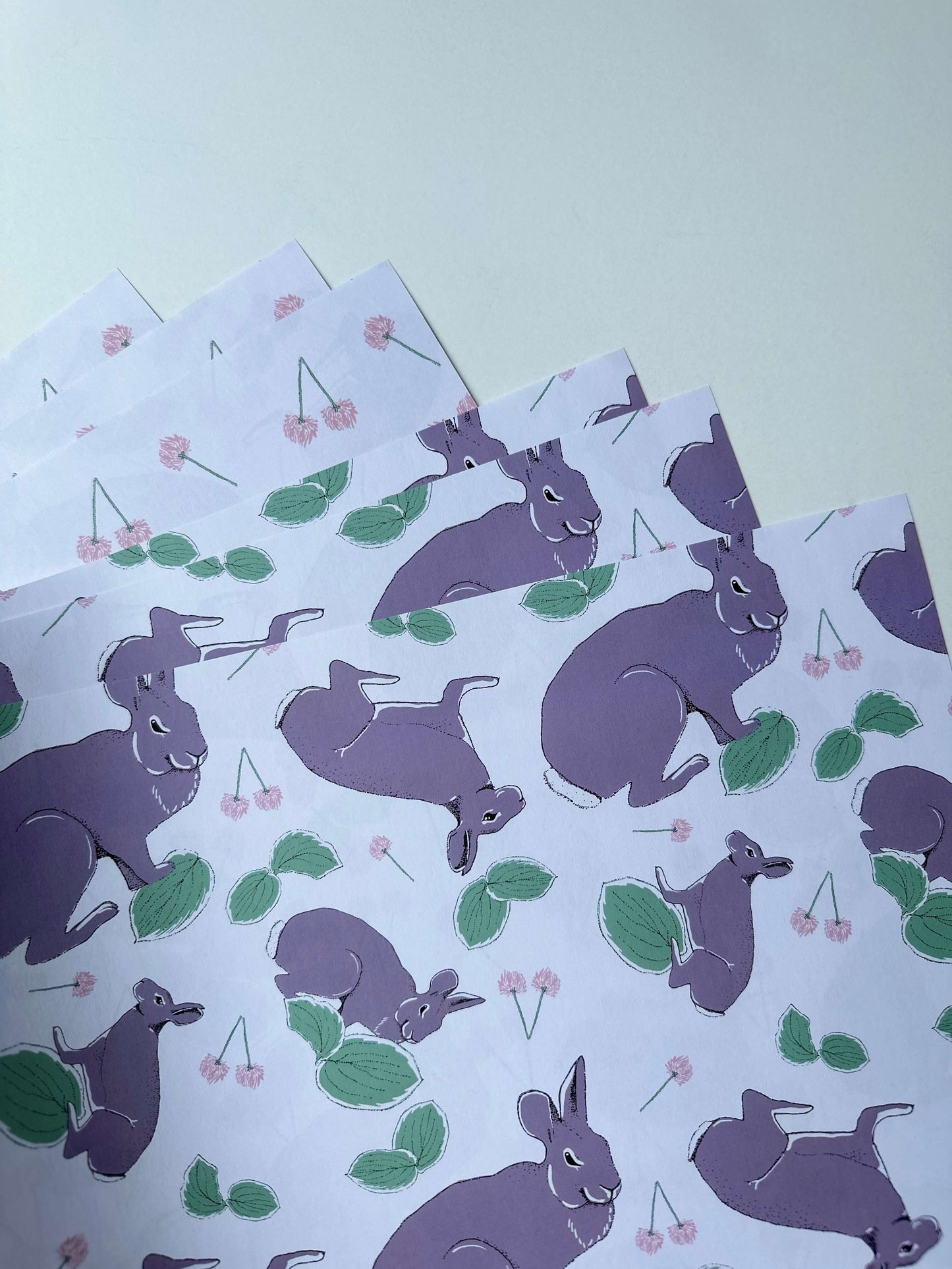 Rabbit Wonders Wrapping Paper - Natural/Brown