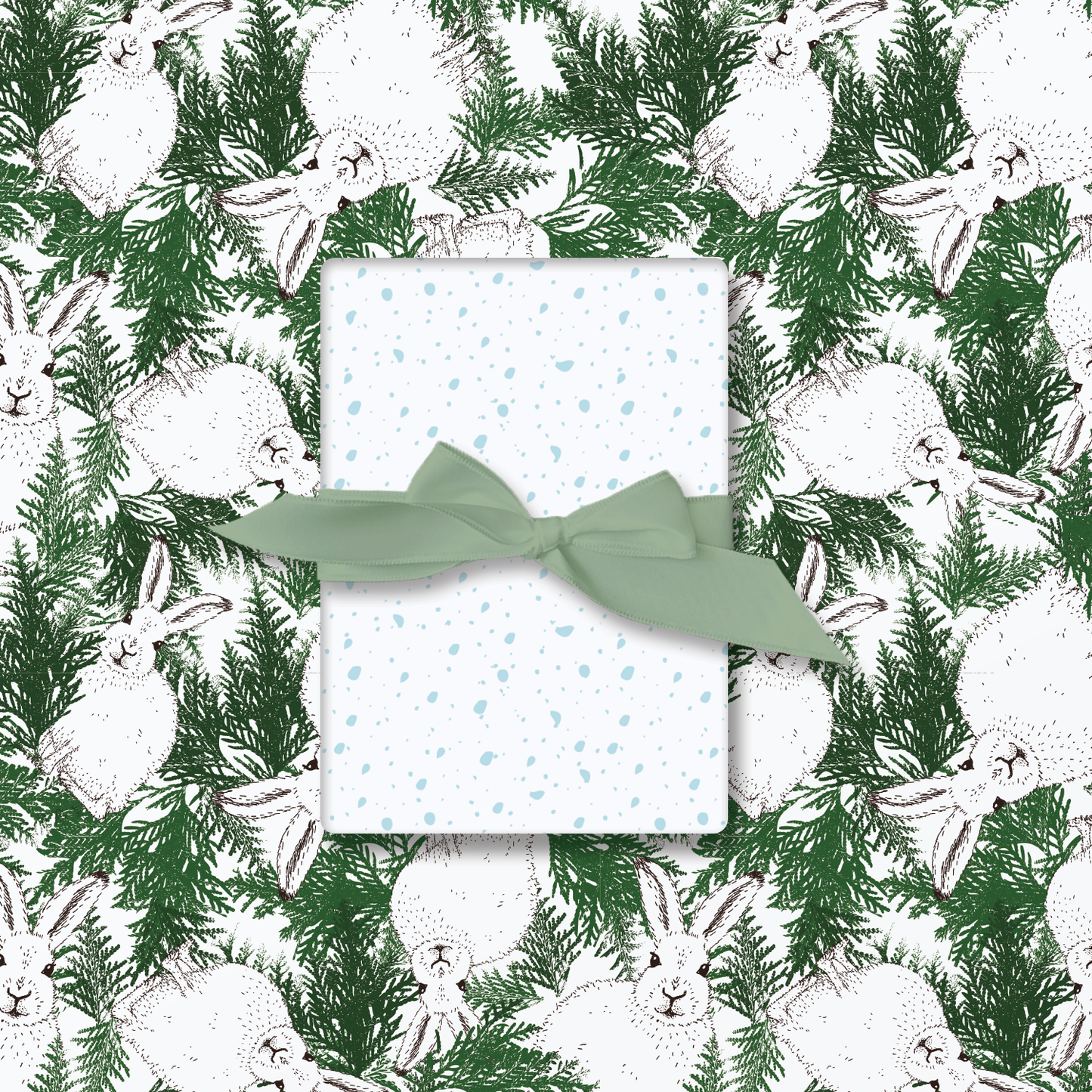 Arctic Hare Wrapping Paper and Tags