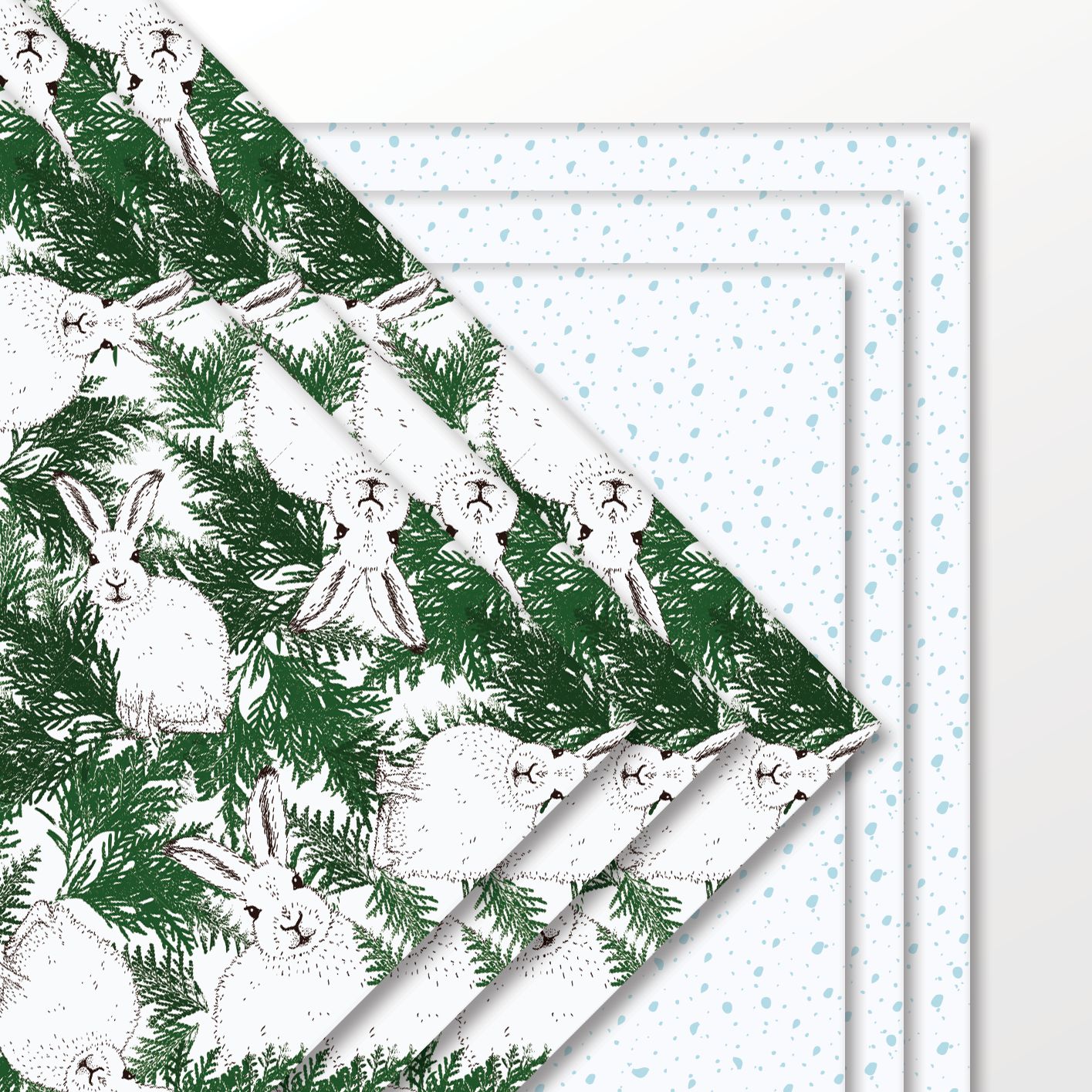 Arctic Hare Wrapping Paper and Tags