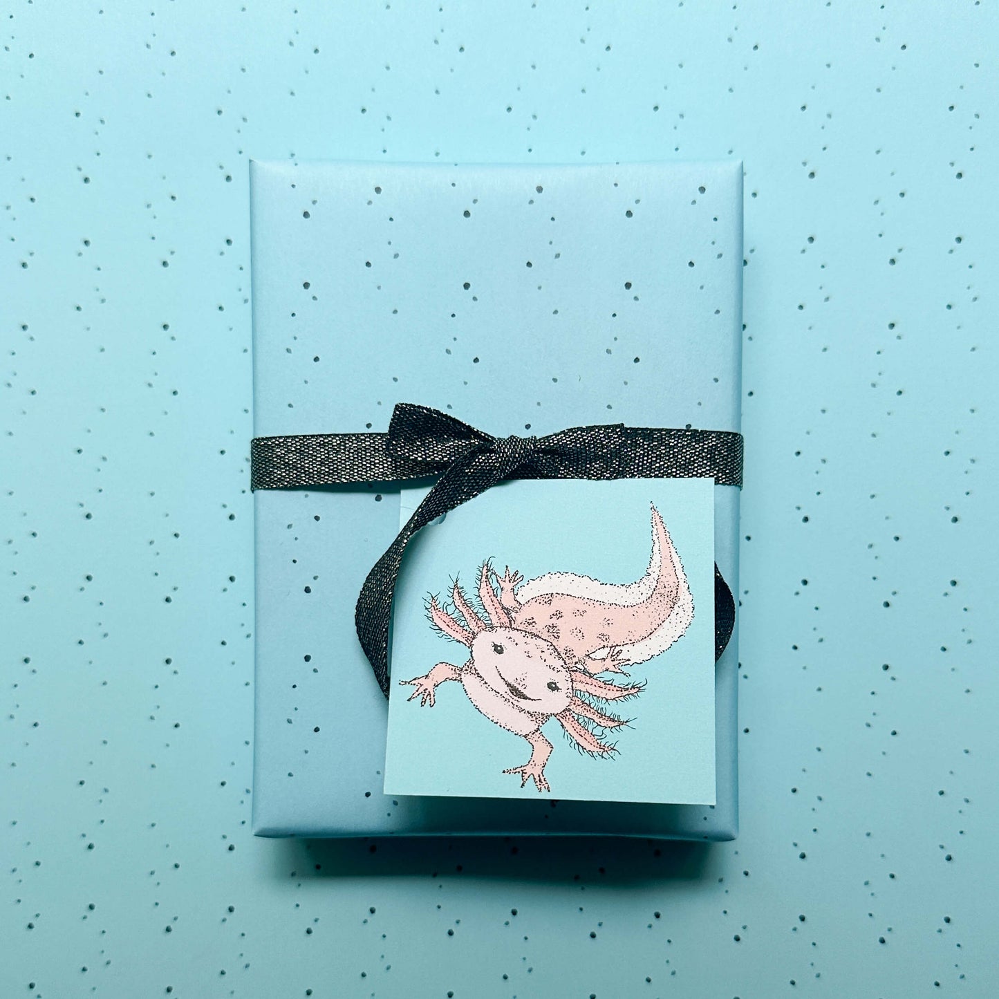 Axolotl Wrapping Paper and Tags