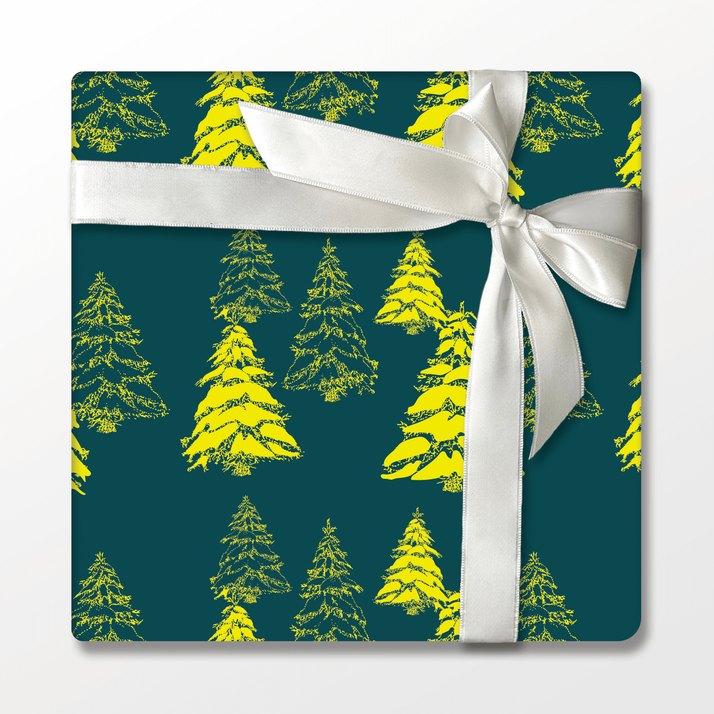 Bright Christmas Trees in Green – Double-Sided Holiday Wrapping Paper