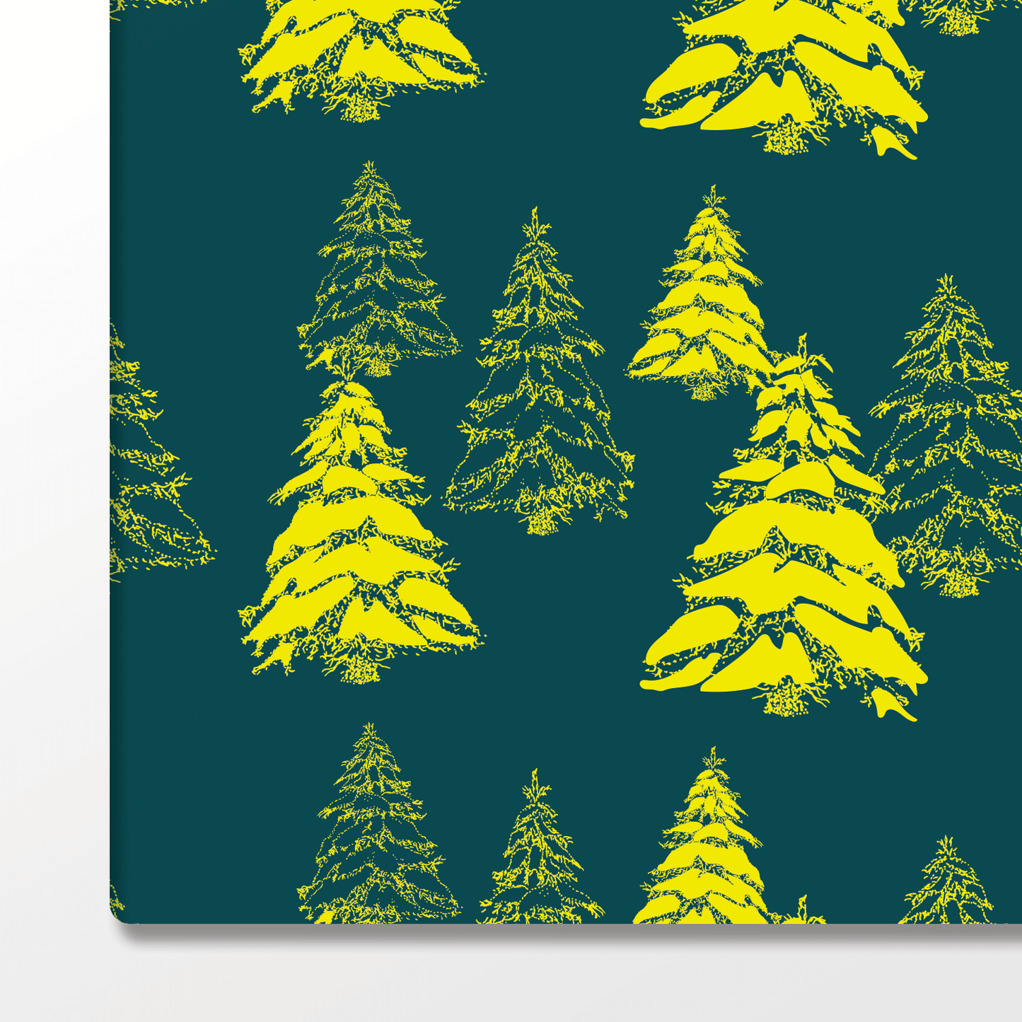 Bright Christmas Trees in Green – Double-Sided Holiday Wrapping Paper