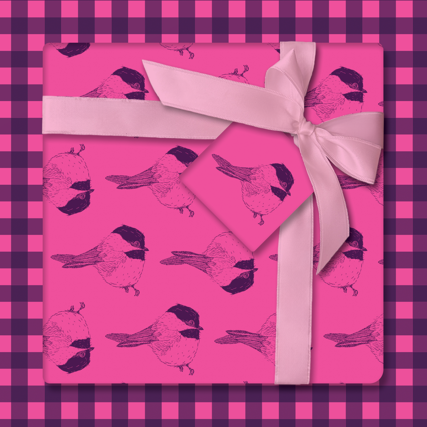 Chickadee Cheer – Double-Sided Holiday Wrapping Paper