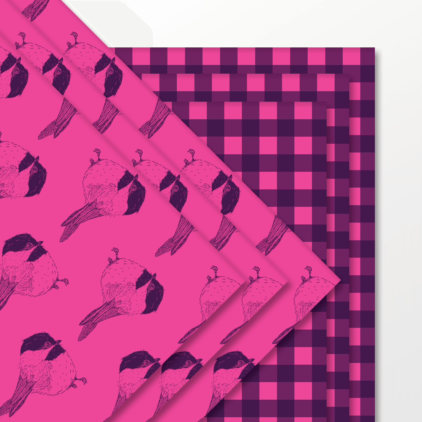 Chickadee Cheer – Double-Sided Holiday Wrapping Paper