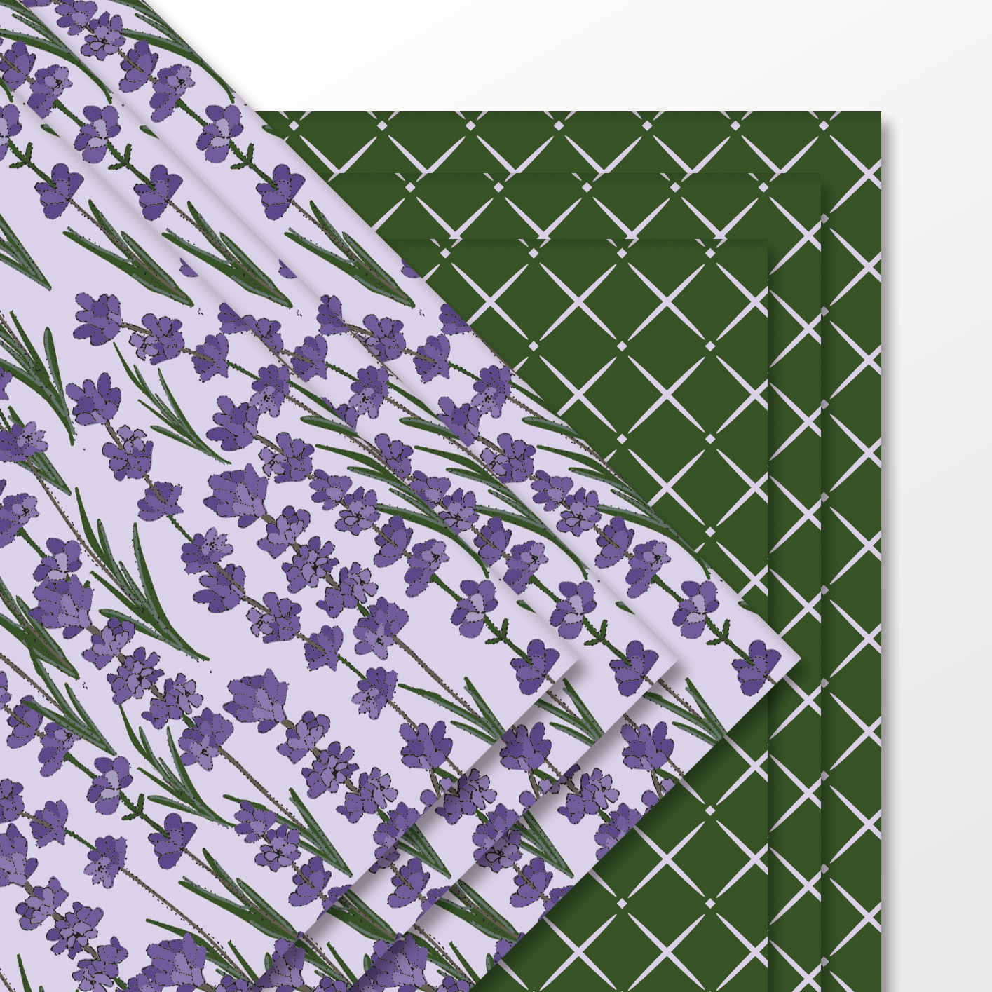 Lavender Field Wrapping Paper