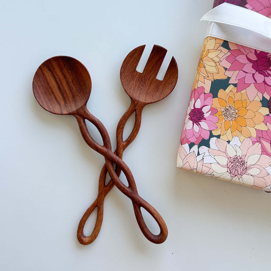 Hand-Carved Serving Gift Set