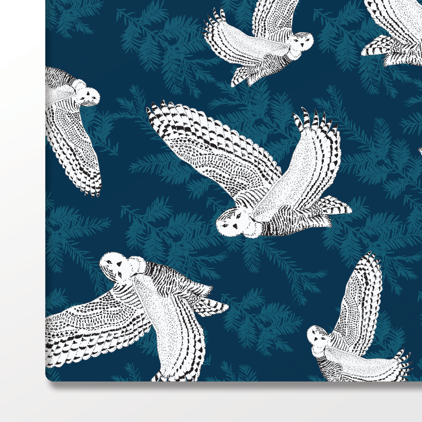 Snowy Owl Wrapping Paper and Tags