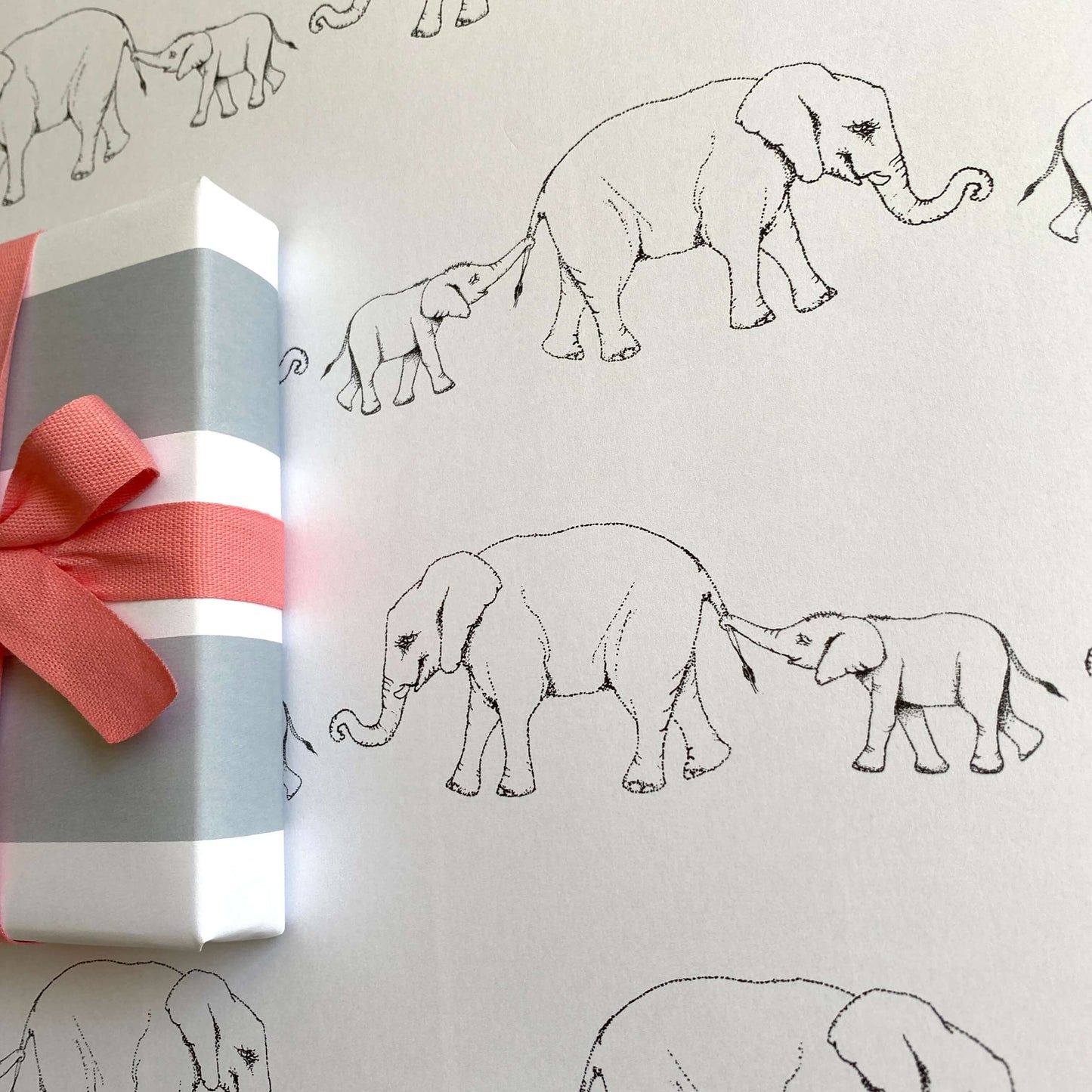 Baby & Mama Elephant Wrapping Paper