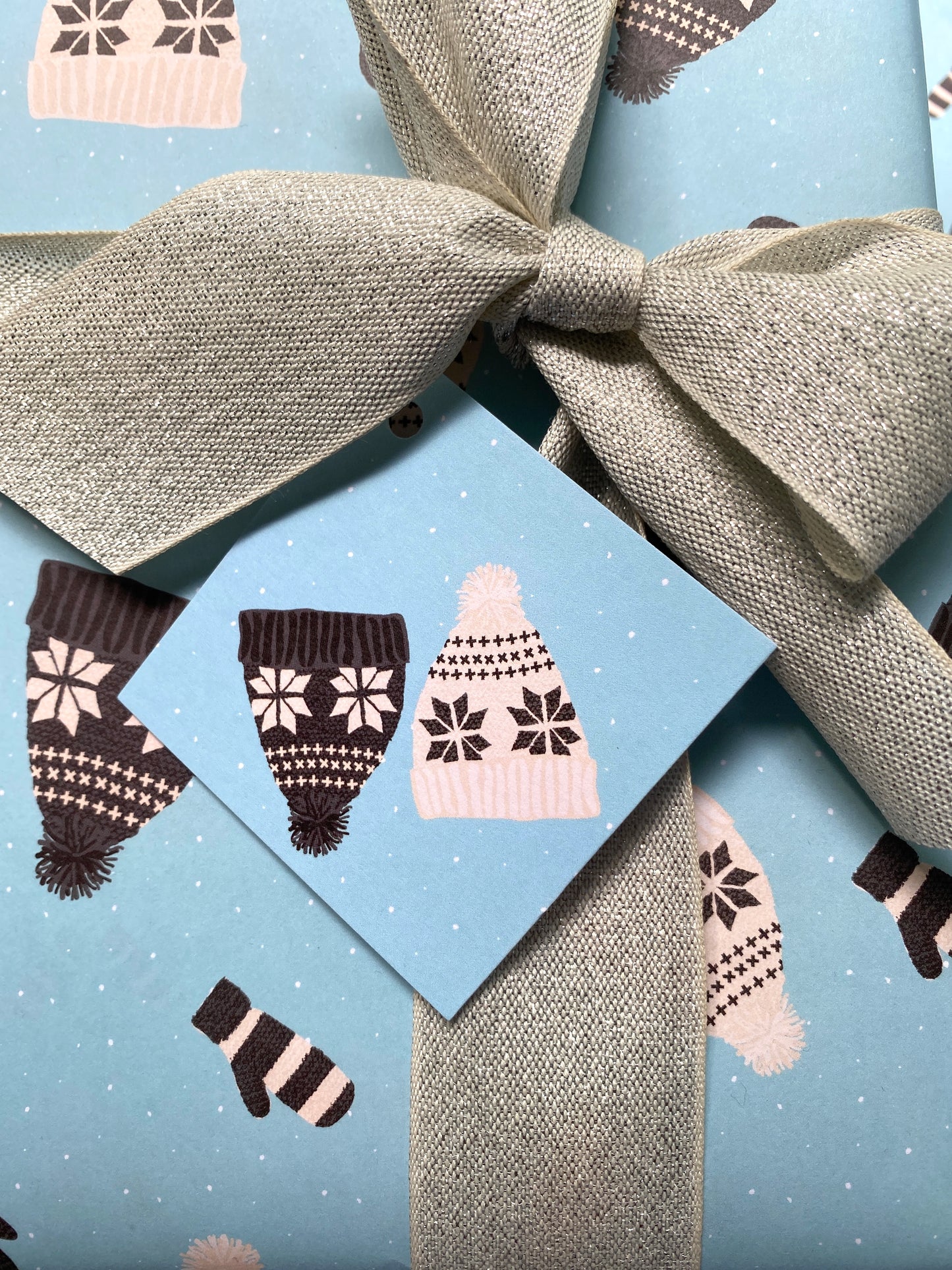 Winter Knits Wrapping Paper and Tags
