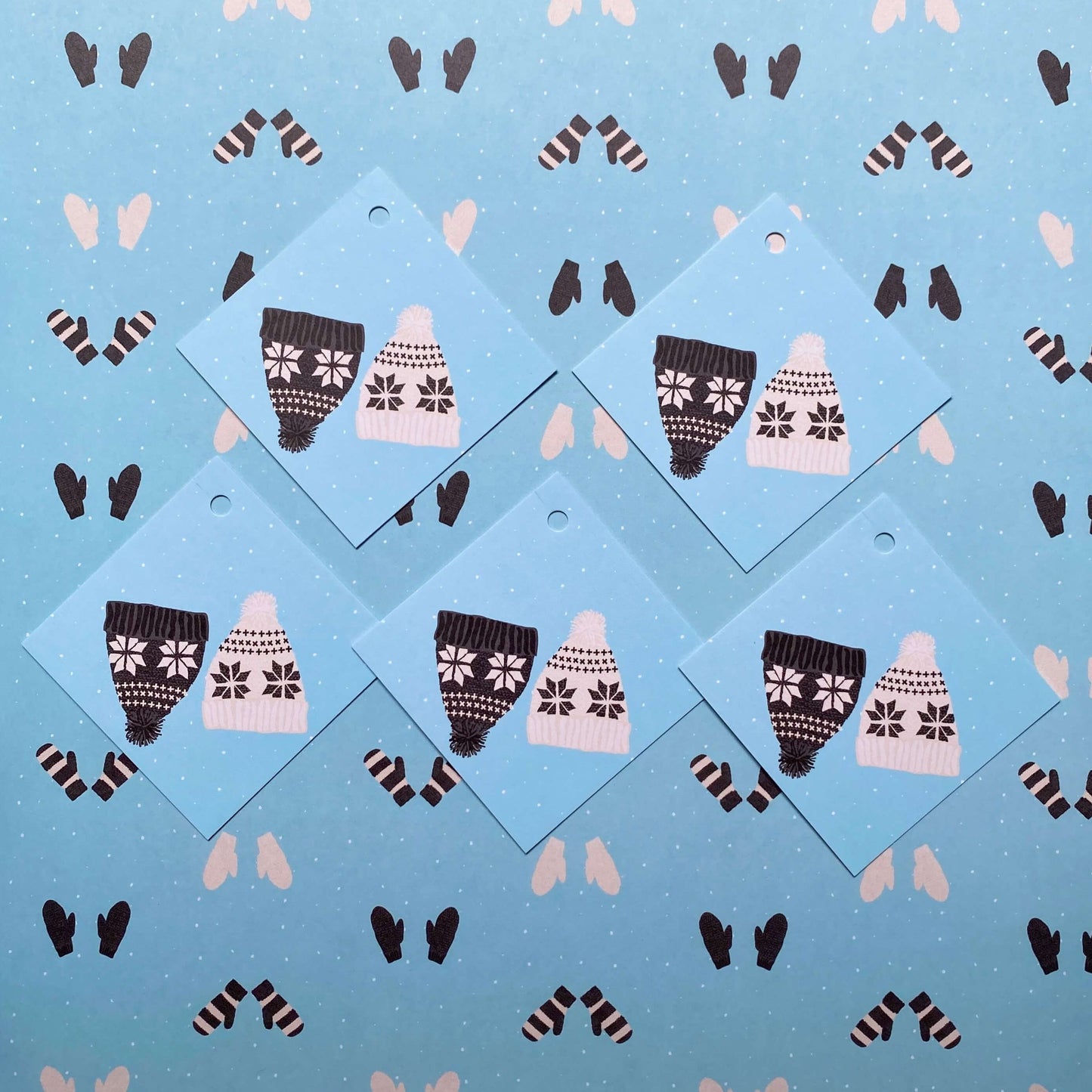 Winter Knits Wrapping Paper and Tags